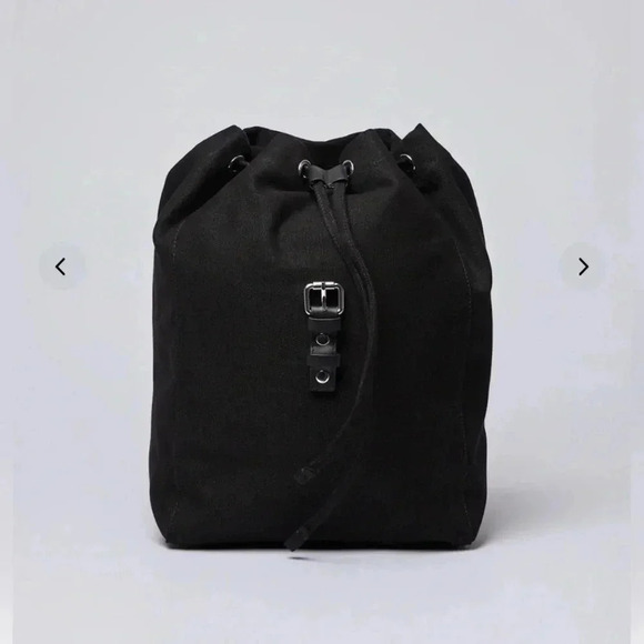 Sandqvist Alva Black with Black Leather BACKPACK - Picture 4 of 9